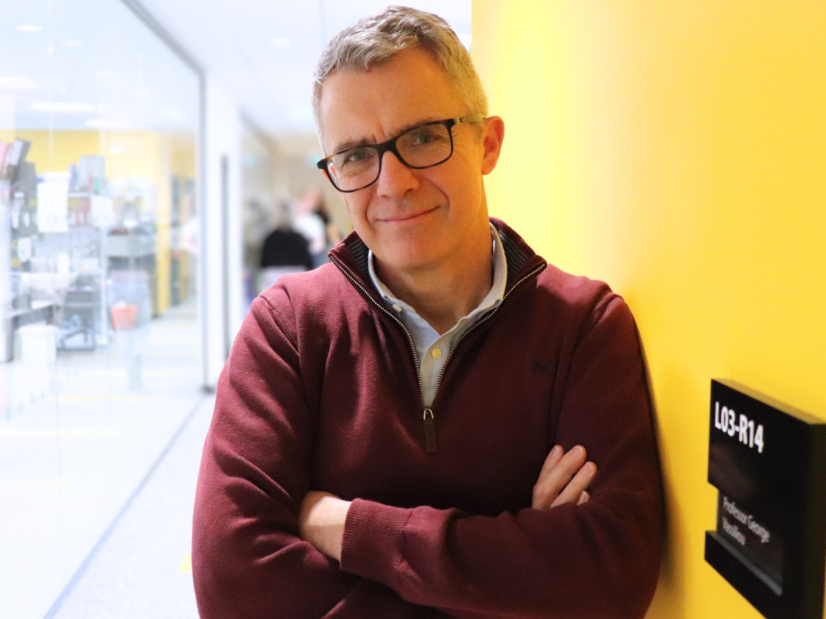 Photo of George Vassiliou in the office
