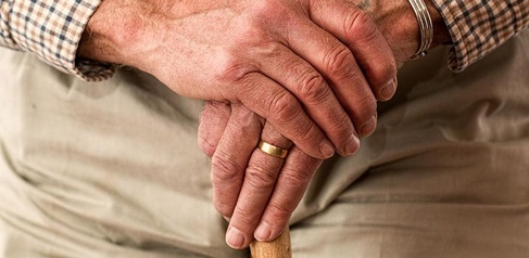 Elderly hands