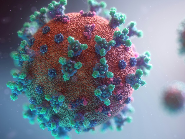 Illustration of the Covid-19 virus