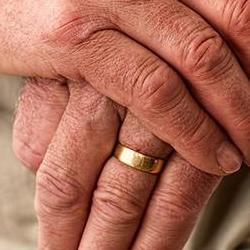 Elderly hands
