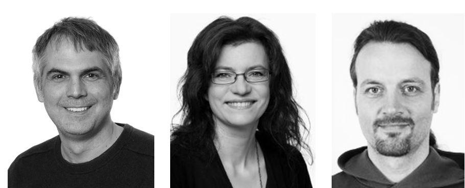 L - R: Kevin Chalut, Thora Karadottir & Kristian Franze ERC Awards for Stem Cell Scientists