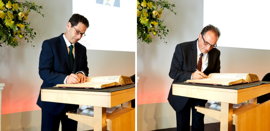 David Rowitch & Ben Simons sign the Charter Book 