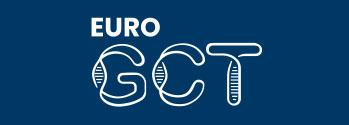 Logo reading EuroGCT with dna helix icon